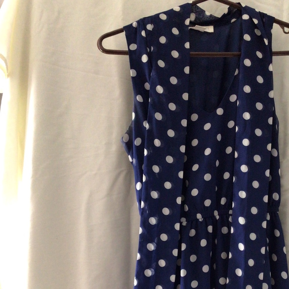 Ladies Forever 21 Blue Dot Dress S/P